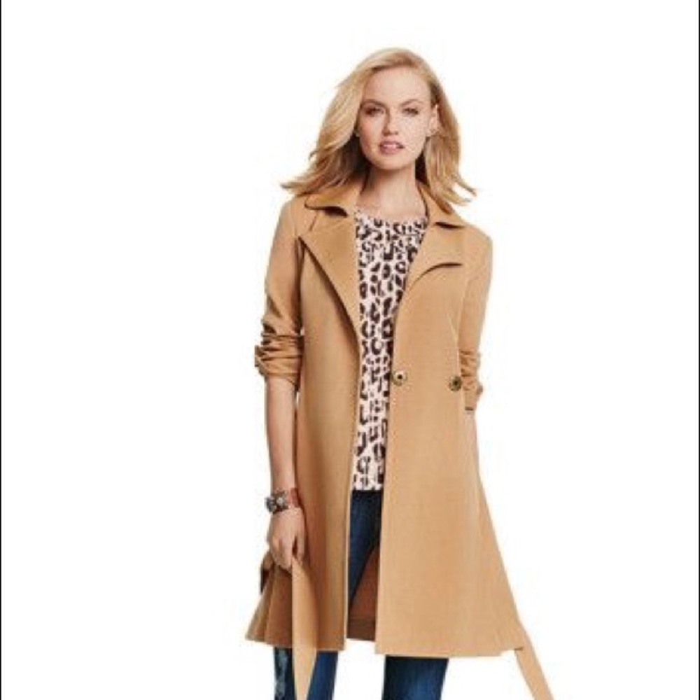 CAbi Casablanca Trench Coat Jacket small EUC